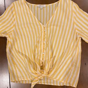 Madewell Tie Front Shirt